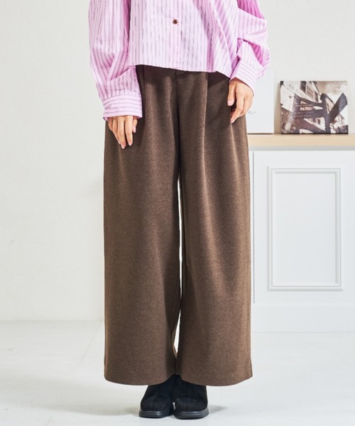 MISCH MASCH(ミッシュマッシュ)の「ZOZO限定 ベルト付きタックカットパンツ(その他パンツ・レディース・グレー/ブラウン・M/S)」の11枚目の写真