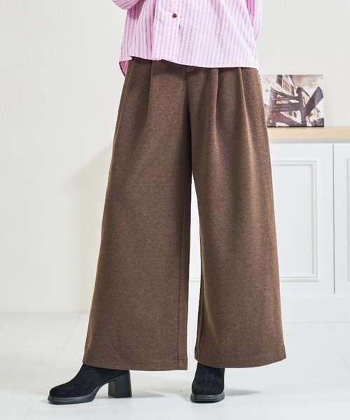 MISCH MASCH(ミッシュマッシュ)の「ZOZO限定 ベルト付きタックカットパンツ(その他パンツ・レディース・グレー/ブラウン・M/S)」の12枚目の写真