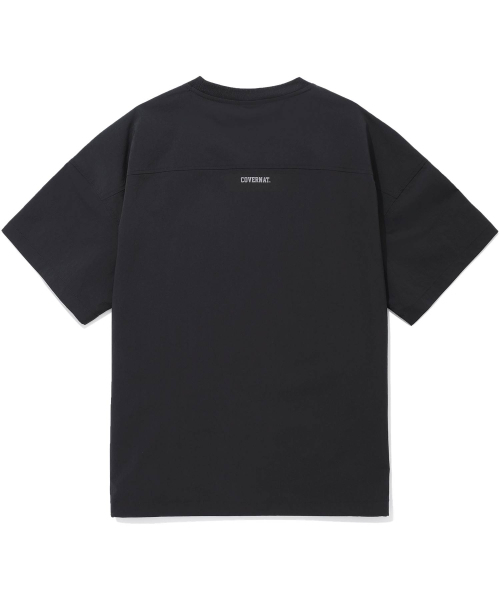 COVERNAT(カバーナット)の「カレッジテックナイロンTシャツブラック(Tシャツ/カットソー・レディース・その他・MEDIUM/SMALL/X-LARGE/X-SMALL/LARGE)」の2枚目の写真