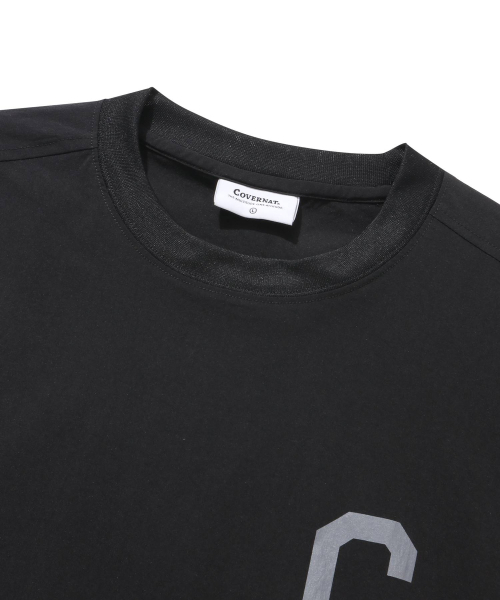 COVERNAT(カバーナット)の「カレッジテックナイロンTシャツブラック(Tシャツ/カットソー・レディース・その他・MEDIUM/SMALL/X-LARGE/X-SMALL/LARGE)」の3枚目の写真