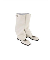 ASURA（アスラ）の「LEATHER MARY JANE BOOTS (IVORY)（ブーツ）」