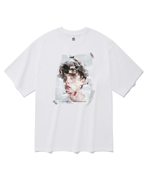 フェイス 半袖Tシャツ ホワイト