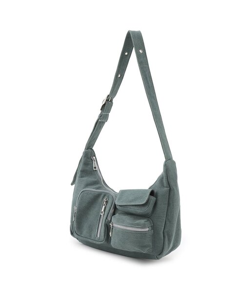 LOVETOXIC(ラブトキシック)の「ポケットムーンショルダー(ショルダーバッグ・キッズ・ブラック/ブルー/ベージュ・F)」の1枚目の写真