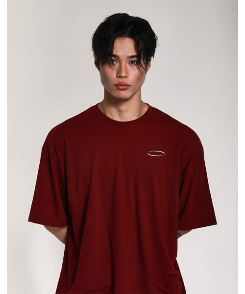 RVD(アールブイディー)の「(7周年キャンペーン) 07 オーバーサイズ 半袖Tシャツ (ハーバードバーガンディ)(Tシャツ/カットソー・メンズ・その他・LARGE/X-LARGE)」の2枚目の写真