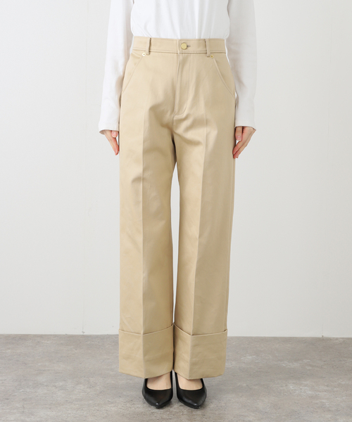 Noble(ノーブル)の「ロールアップチノパンツ(チノパンツ・レディース・ベージュ・38/36)」の9枚目の写真