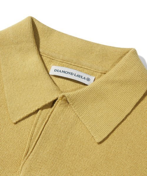 Diamond Layla（ダイアモンドレイラ）の「Oversize Out Pocket Cotton Collar Knit K9 Mustard（ニット/セーター・レディース・その他・MEDIUM/LARGE）」の2枚目の写真