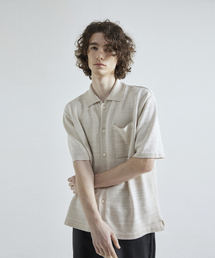 WHATEVERWEWANT（ワットエバーウィーワント）の「METALLIC SHIRT KNIT [IVORY]（ニット/セーター）」