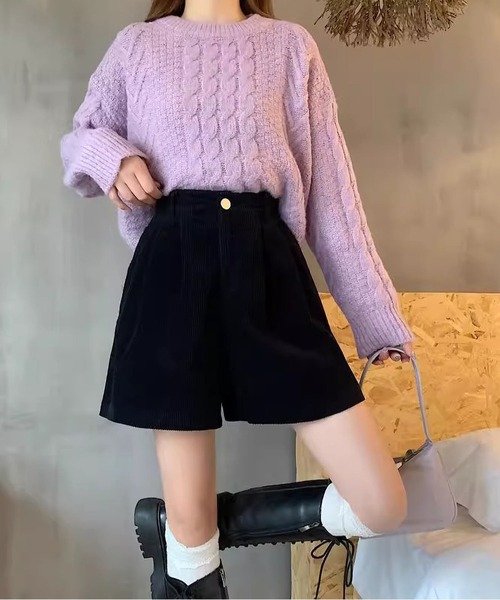 INASTUDIOS(イーナストゥディオス)の「コーデュロイ フレアショートパンツ(その他パンツ・レディース・ブラウン/アイボリー/ブラック・SMALL/MEDIUM/LARGE)」の11枚目の写真
