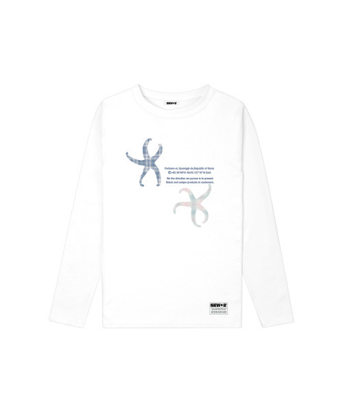 SEW-B(ソービー)の「セミクロップCH長袖Tシャツ(Tシャツ/カットソー・レディース・ホワイト・FREE)」の2枚目の写真