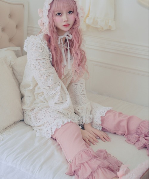 Fiorforte（フィオルフォルテ）の「rosey lace negligee（ワンピース・レディース・ホワイト・FREE）」の3枚目の写真
