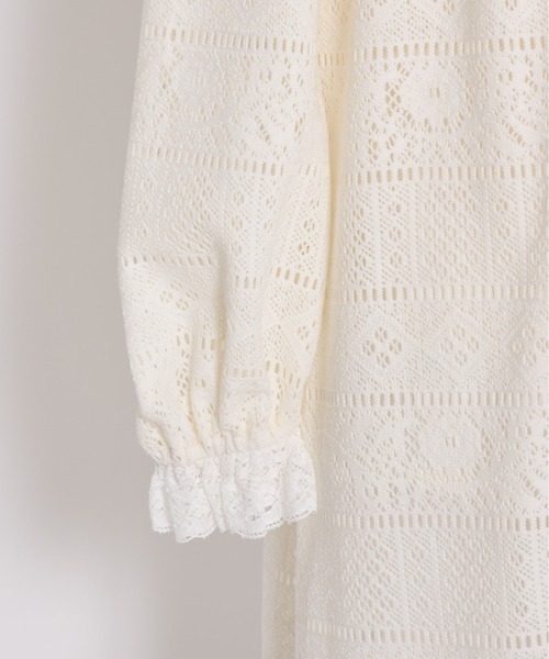 Fiorforte（フィオルフォルテ）の「rosey lace negligee（ワンピース・レディース・ホワイト・FREE）」の11枚目の写真