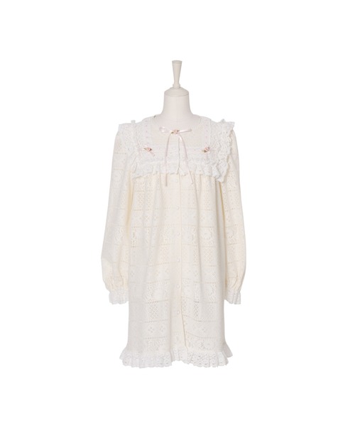Fiorforte（フィオルフォルテ）の「rosey lace negligee（ワンピース・レディース・ホワイト・FREE）」の16枚目の写真