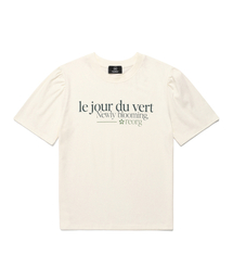 DRAW BLOOMING PUFF T-SHIRTS CREAM