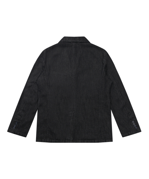 SOLEW(ソル)の「デニム3ボタンジャケット_ブラック(デニムジャケット・メンズ・その他・SMALL/MEDIUM/LARGE/X-LARGE)」の2枚目の写真