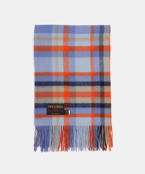 La TOTALITE（ラトータリテ）の「TWEEDMILL/ツイードミル ウール チェックストール 65*190cm（ストール/ショール・レディース・ベージュ/ブルー系その他・FREE）」の10枚目の写真