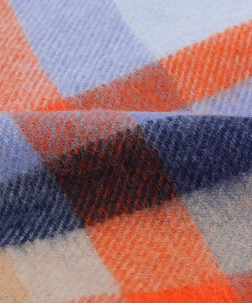 La TOTALITE（ラトータリテ）の「TWEEDMILL/ツイードミル ウール チェックストール 65*190cm（ストール/ショール・レディース・ベージュ/ブルー系その他・FREE）」の11枚目の写真