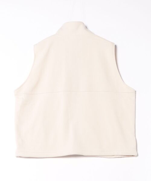 DISCUS（ディスカス）の「2026SS DISCUS/ディスカス オーバーサイズ フリース ワンポイント刺繍 無地/エスニック柄 スタンドベスト（ベスト・レディース・アイボリー/ブラック/サックスブルー/その他・M/L）」の19枚目の写真