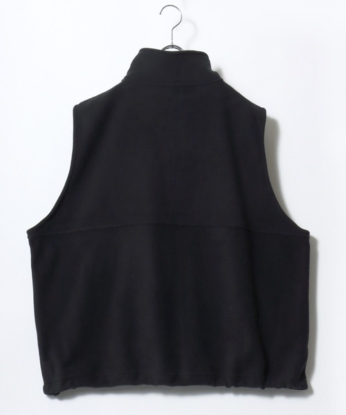 DISCUS（ディスカス）の「2026SS DISCUS/ディスカス オーバーサイズ フリース ワンポイント刺繍 無地/エスニック柄 スタンドベスト（ベスト・レディース・アイボリー/ブラック/サックスブルー/その他・M/L）」の6枚目の写真