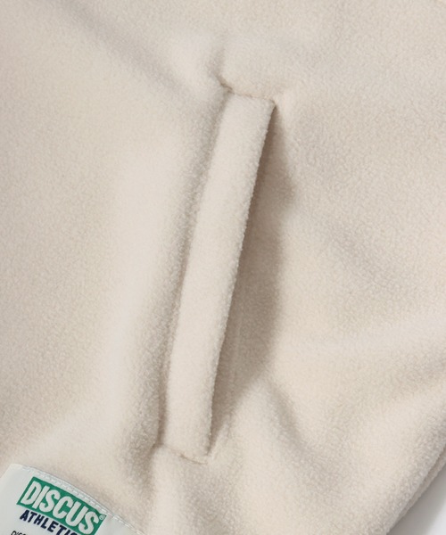 DISCUS（ディスカス）の「2026SS DISCUS/ディスカス オーバーサイズ フリース ワンポイント刺繍 無地/エスニック柄 スタンドベスト（ベスト・レディース・アイボリー/ブラック/サックスブルー/その他・M/L）」の12枚目の写真