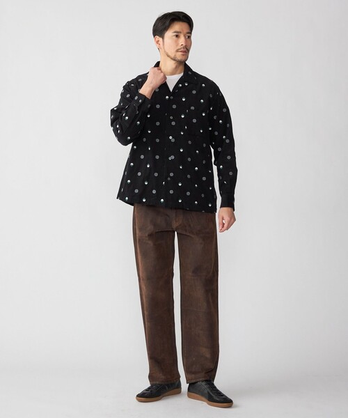 SHIPS(シップス)の「(28col以外販売中)BENCH MARKING SHIRTS: 刺繍シャツ(シャツ/ブラウス・メンズ・ナチュラル/ブラック・LARGE/MEDIUM)」の4枚目の写真