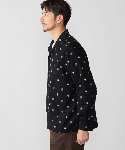 SHIPS(シップス)の「(28col以外販売中)BENCH MARKING SHIRTS: 刺繍シャツ(シャツ/ブラウス・メンズ・ナチュラル/ブラック・LARGE/MEDIUM)」の9枚目の写真