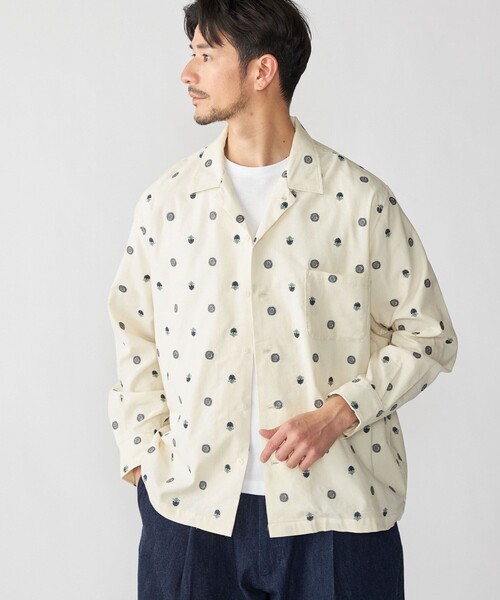 SHIPS(シップス)の「(28col以外販売中)BENCH MARKING SHIRTS: 刺繍シャツ(シャツ/ブラウス・メンズ・ナチュラル/ブラック・LARGE/MEDIUM)」の12枚目の写真