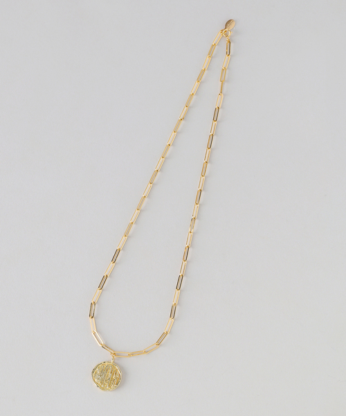 Chibi Jewels (チビジュエルズ)の「chibi jewels/チビジュエルズ Letter Coin Necklace(ネックレス・レディース・ゴールド・FREE)」の5枚目の写真