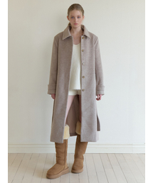 Envy single wool coat (beige)