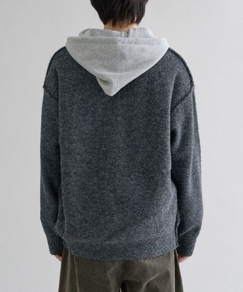 EPNK(イーピーエヌケー)の「Distressed Argyle Cardigan / ディストレストアーガイルカーディガン(カーディガン/ボレロ・メンズ・ブラウン/グレー/ブラック・LARGE/MEDIUM)」の16枚目の写真