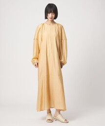 EMMEL REFINES | <EMMEL REFINES>EM バックリボン パイピング パフスリーブ ワンピース(ワンピース)