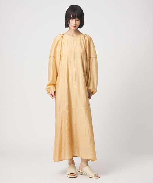 EMMEL REFINES(エメルリファインズ)の「<EMMEL REFINES>EM バックリボン パイピング パフスリーブ ワンピース(ワンピース・レディース・シャーベット/ライトブルー・M/S)」の1枚目の写真