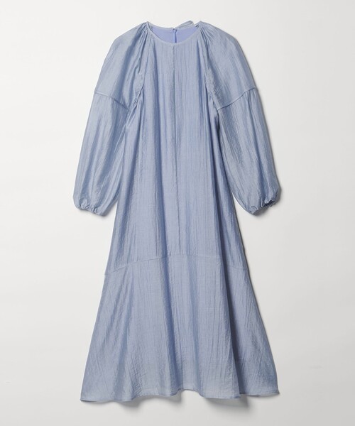 EMMEL REFINES(エメルリファインズ)の「<EMMEL REFINES>EM バックリボン パイピング パフスリーブ ワンピース(ワンピース・レディース・シャーベット/ライトブルー・M/S)」の2枚目の写真