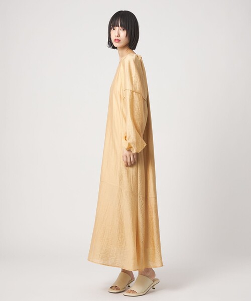 EMMEL REFINES(エメルリファインズ)の「<EMMEL REFINES>EM バックリボン パイピング パフスリーブ ワンピース(ワンピース・レディース・シャーベット/ライトブルー・M/S)」の4枚目の写真