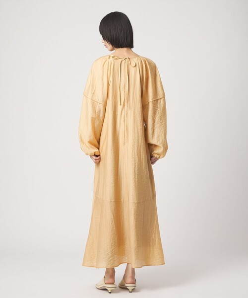 EMMEL REFINES(エメルリファインズ)の「<EMMEL REFINES>EM バックリボン パイピング パフスリーブ ワンピース(ワンピース・レディース・シャーベット/ライトブルー・M/S)」の5枚目の写真