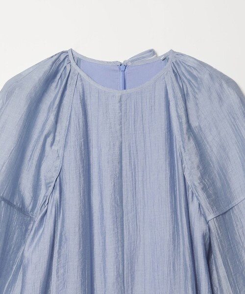 EMMEL REFINES(エメルリファインズ)の「<EMMEL REFINES>EM バックリボン パイピング パフスリーブ ワンピース(ワンピース・レディース・シャーベット/ライトブルー・M/S)」の15枚目の写真