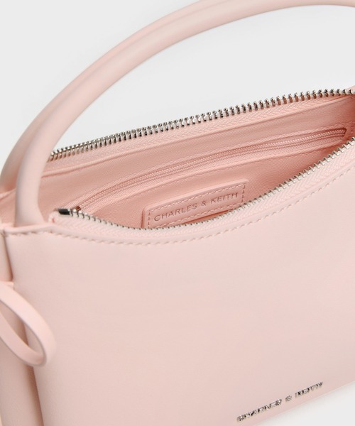 CHARLES & KEITH(チャールズ & キース)の「Hazel ヘーゼル ボウトップハンドルバッグ(ショルダーバッグ・レディース・スミクロ/ピンク系その他3/クリーム・S)」の16枚目の写真