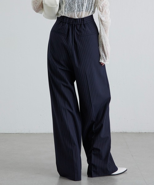 Lui's(ルイス)の「TRストレッチセミワイドパンツ(スラックス・レディース・ブラック系その他/ブラック/ネイビー・36/38)」の11枚目の写真