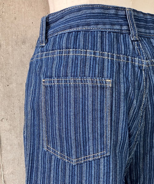 meJane(ミージェーン)の「ストライプ柄 ストレートデニムパンツ(デニムパンツ・レディース・ダークブルー・L/M)」の13枚目の写真