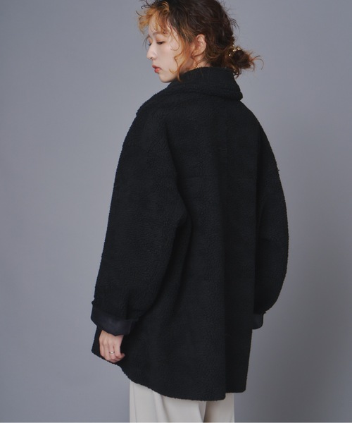 terrace(テラス)の「リバーシブルヴィンテージ加工フェイクムートンコート(ムートンコート・レディース・ブラック/ブラウン・MEDIUM)」の16枚目の写真
