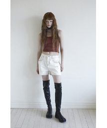 DARED（デェアド）の「STUD BLEACHED HALF JEANS（その他パンツ）」