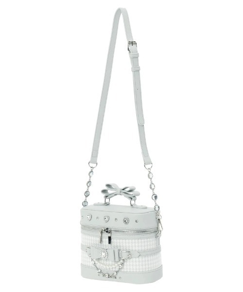 千鳥柄リボンビジューバニティバッグ（ショルダーバッグ）｜NOEMIE