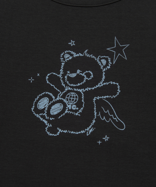 LMCの「WM DOODLE BEAR LONG SLV TEE charcoal（Tシャツ/カットソー・レディース・その他・S/M）」の6枚目の写真