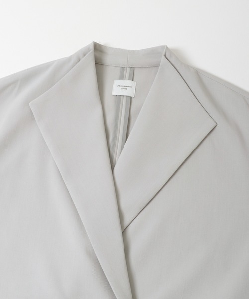 URBAN RESEARCH DOORS（アーバンリサーチドアーズ）の「『WEB限定』ダブルクロスガウンコート｜オフィスカジュアル/フォーマル/オケージョン/セレモニー/入卒式/お呼ばれ（その他アウター・レディース・ライトグレー/ネイビー・FREE）」の20枚目の写真