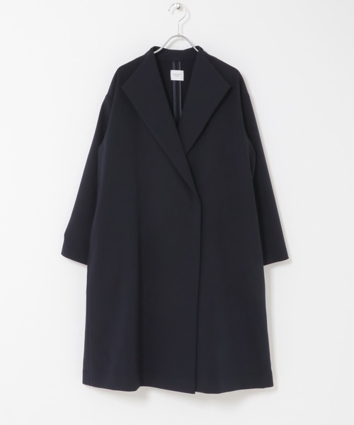 URBAN RESEARCH DOORS（アーバンリサーチドアーズ）の「『WEB限定』ダブルクロスガウンコート｜オフィスカジュアル/フォーマル/オケージョン/セレモニー/入卒式/お呼ばれ（その他アウター・レディース・ライトグレー/ネイビー・FREE）」の21枚目の写真