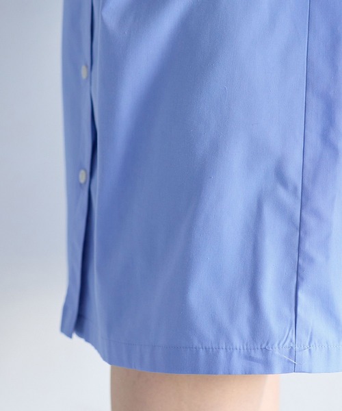 VIS（ビス）の「襟レース付きミニ丈シャツワンピ（シャツワンピース・レディース・サックスブルー/ホワイト・FREE）」の20枚目の写真
