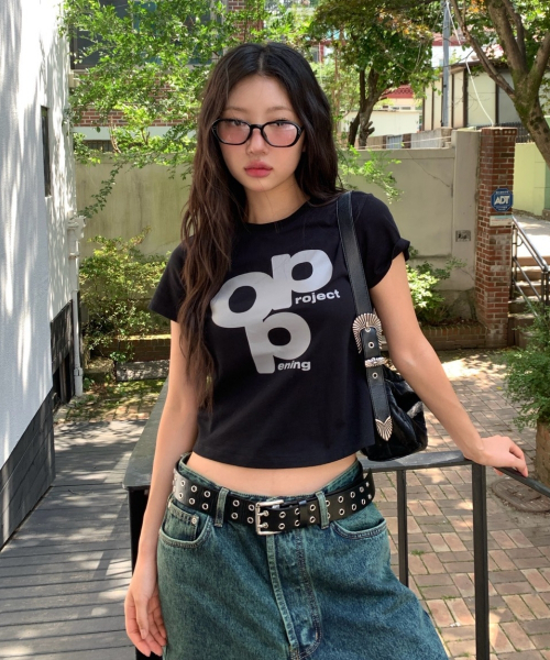 Opening Project（オープニングプロジェクト）の「W OPP Logo T Shirt - Black（Tシャツ/カットソー・レディース・その他・M/S）」の4枚目の写真