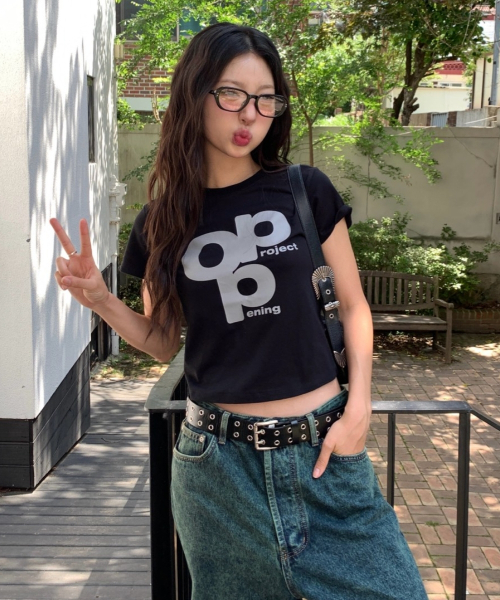 Opening Project（オープニングプロジェクト）の「W OPP Logo T Shirt - Black（Tシャツ/カットソー・レディース・その他・M/S）」の5枚目の写真