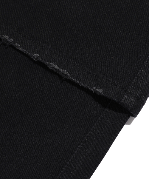 NICE GHOST CLUB（ナイスゴーストクラブ）の「LAYERED WASHED JEANS_BLACK(NG2EFUD111A)（デニムパンツ・レディース・ブラック・S/M/L）」の9枚目の写真