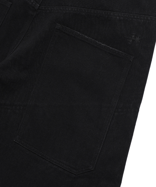 NICE GHOST CLUB（ナイスゴーストクラブ）の「LAYERED WASHED JEANS_BLACK(NG2EFUD111A)（デニムパンツ・レディース・ブラック・S/M/L）」の2枚目の写真