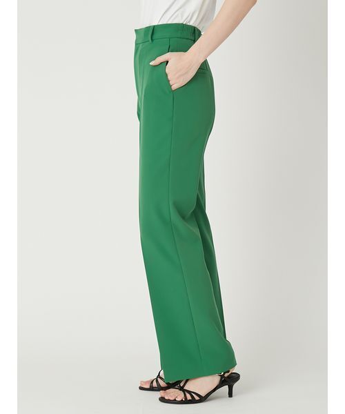 FRAY I.D（フレイアイディー）の「【00サイズあり】センタープレスセミフレアーパンツ（スラックス・レディース・アイボリー/ブラック・0/1/00）」の8枚目の写真